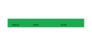 First Healthcare Products Printed Spine ID Labels - Printed Spine ID Label, 5-7/16" x 1/2", Green - 5063-02