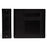 First Healthcare Products 4" Side Opening Binders - BINDER, POLY, 4" S / O 3 RING, BLACK - M10280R3