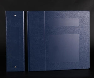 First Healthcare Products 4" Side Opening Binders - BINDER, POLY, 4" S / O 3 RING, NAVY - M10360R3
