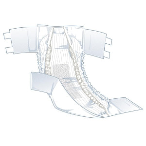 Medline FitRight Ultra Incontinence Briefs - FitRight Ultra Adult Incontinence Briefs, Size L, for Waist Size 48"-58" - FITULTRALG