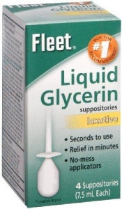 CB Fleet Liquid Glycerin Suppositories - Liquid Glycerin Fleet Suppository, Adult - 185B