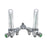 Brass Dual Oxygen Flowmeters
