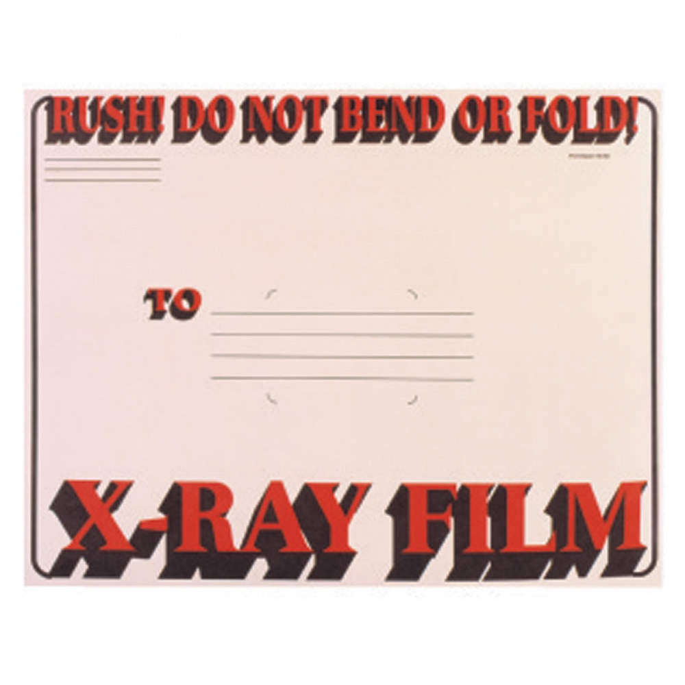X-Ray Film Mailer String & Button Open End W/ Red And Black Print Material: 11Pt Manila Dimensions: 11" X 13" 50 / Case