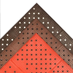 Superior Manufacturing Multi Mat II Drainage Mats - Multi-Mat II Drainage Mat, Heavy-Duty, Red, 3' x 8' - T23 3X8 RED