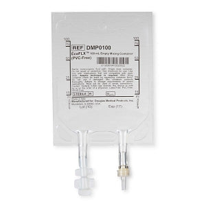 Douglas Medical Products EcoFLX Empty Mixing Containers - EcoFLX Empty PVC-Free Mixing Container with 2 Ports, 100 mL - DMP0100