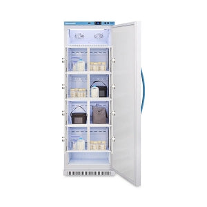 Summit MomCube Performance Breast Milk Refrigerators - MomCube Breast Milk Refrigerator, Solid Door, 8 Locking Compartments, 15 cu. ft. - ARS15MLMCLK