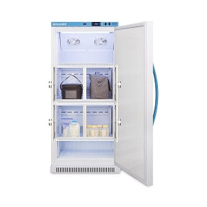 Summit MomCube Performance Breast Milk Refrigerators - MomCube Breast Milk Refrigerator, Solid Door, 4 Locking Compartments, 8 cu. ft. - ARS8MLMCLK
