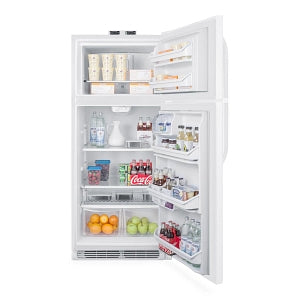 Summit 20.4 Cu. Ft. White Refrigerator-Freezer - 20.4 cu. ft. Refrigerator-Freezer, White - BKRF21W
