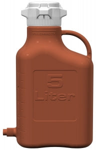 Foxx Life Sciences VersaCap Carboys - CARBOY, VERSACAP 80, HDPE, 5L, SPIGOT, AMBER - 15K-1211-OEM