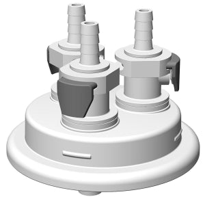 Foxx Life Sciences VersaCap 83mm Caps & Adapters - ADAPTER INSERT, VESACAP 83, 1/4" HB X3 - 205-3004-RLS