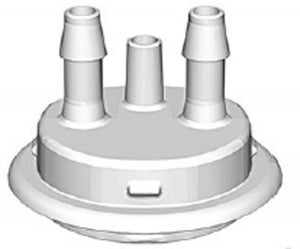 Fox Life Sciences VersaCap / Accessories - ADAPTER, BARB MLD, VCAP 50, 1/4"HB&VENT X2 - 205-5332-RLS