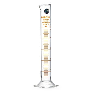 Foxx Life Sciences Borosil Graduated Measuring Cylinders - Borosil Graduated Measuring Cylinder with Hexagonal Base, USP Class A, 50 mL, 5/Case - 3026012A