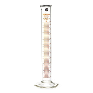 Foxx Life Sciences Borosil Graduated Measuring Cylinders - Borosil Graduated Measuring Cylinder with Hexagonal Base, USP Class A, 250 mL, 5/Case - 3026021A