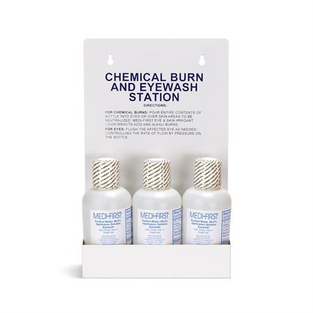 Chemical Burn and Eyewash Station Empty - 9.25"W x 3.5"D x 18.25"H