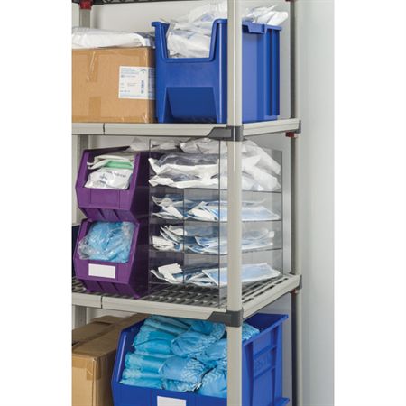 Foley Catheter Organizer 6-Place Foley Catheter Organizer - 7.5"W x 21.5"D x 13.5"H
