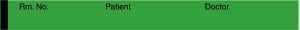 Medline Nursing Chart Labels - Green 0.5" x 500" Dr. Patient Nursing Chart Label - G002K