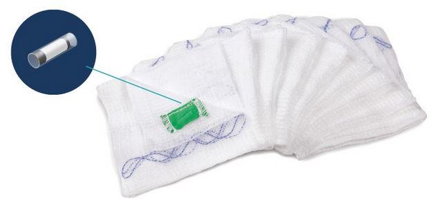 Medtronic RFDetect Gauze Sponges - RFDetect X-Ray Detectable Gauze, Sterile, 24 Ply, 8" x 4" - G0804-24P02C-1