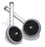 Medline 5" Wheels For Walkers - Walker Wheels, Footpiece Set, 5" - G07722G