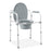 Medline Steel Elongated Bedside Commode - COMMODE, 3-IN-1, STEEL, ELONGATED - G1-200LX1