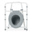 Medline 3-in-1 Folding Commodes - 3-in-1 Folding Steel Commode, 350 lb. Weight Capacity, Elongated - G1-202ELX4