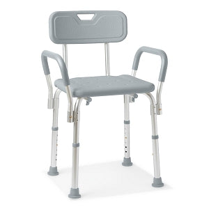 Medline Shower Chair with Back - SHOWER CHAIR, BACK, ARMRESTS - G2-100KHX1