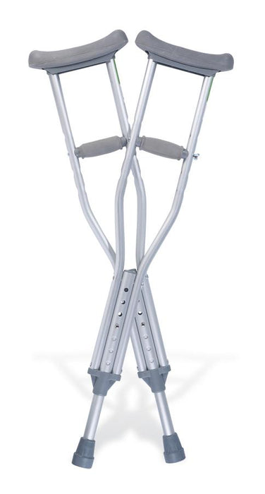 Push-Button Aluminum Crutches