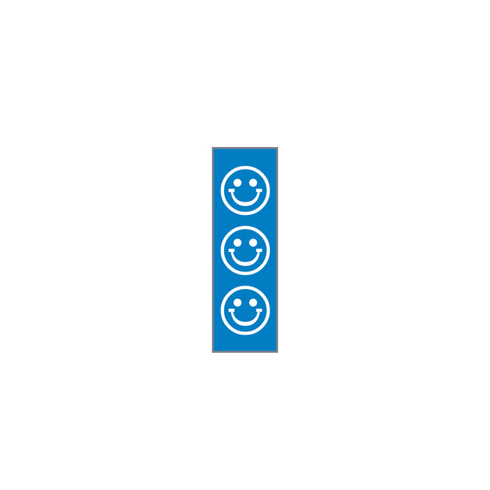 Key Surgical Patterned Sheet Tape - 1/4" Sheet Tape, Blue, Smiley Faces - T-706-02