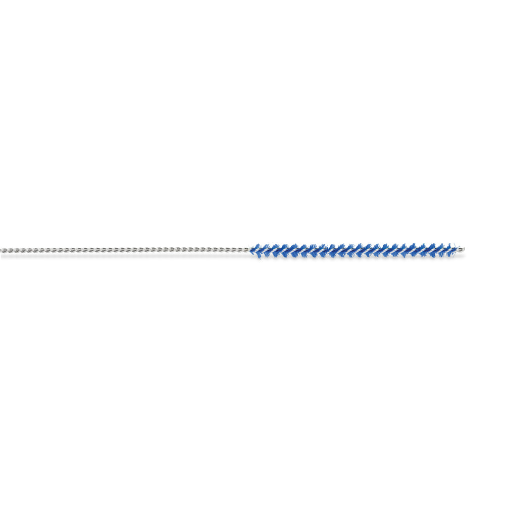 Key Surgical Polypropylene Cleaning Brushes - Stainless Steel Cleaning Brush with Polypropylene Tip, 16" Long with 1" Bristle Area, 5 Fr (1.58 mm) - PP-16-062