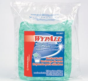 Kimbe Wypall Waterless Cleaning Wipes - DBD-MBO-REFILL, WIPES, WYPALL, 9.5"X12", F / K - 91367