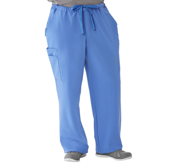 Medline Illinois Avenue Men's Athletic Cargo Scrub Pants with 7 Pockets - Illinois ave Men's Athletic Cargo Scrub Pants with 7 Pockets, Size 4XL Regular Inseam, Regal Purple - 5800RPL4XL