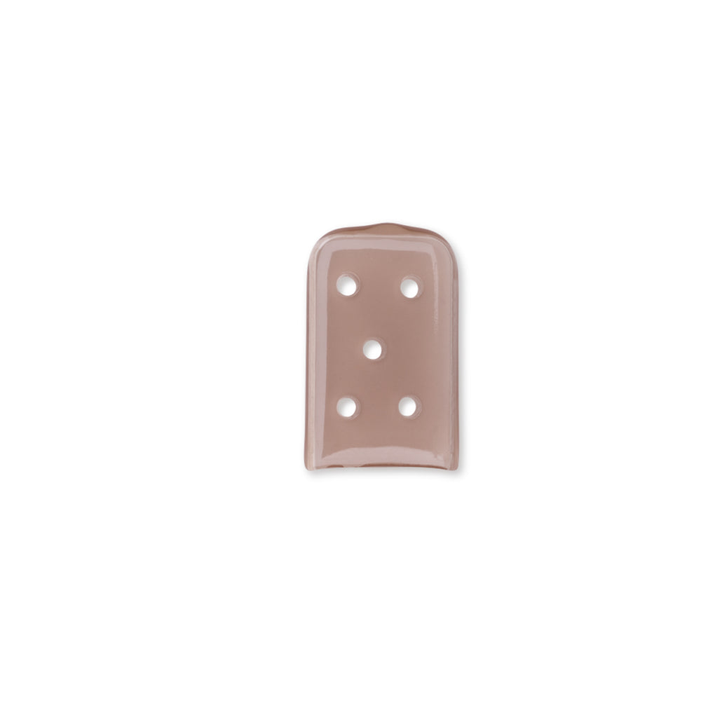 Key Surgical Flat Caps - Instrument Tip Cap with Vents, Flat, Brown, 0.625" - 3-08-08
