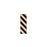 Key Surgical Patterned Sheet Tape - 1/4" Sheet Tape, Black / Orange Stripes - T-320-0910