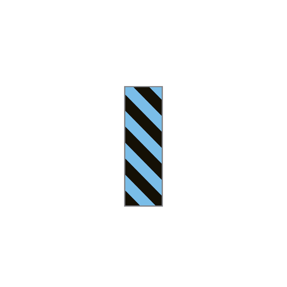 Key Surgical Patterned Sheet Tape - 1/4" Sheet Tape, ID, Black / Light Blue - T-320-0914
