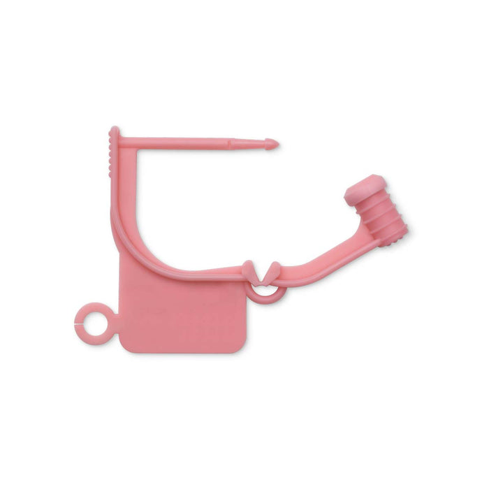 Key Surgical Non-Printed Locking Tags - Tamper-Proof Locking Tag, Pink - LT-110