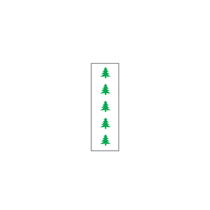 Key Surgical Patterned Sheet Tape - 1/4" Sheet Tape, ID, White / Pine Green - T-717-0103