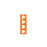 Key Surgical Patterned Sheet Tape - 1/4" Sheet Tape, ID, White / Orange - T-701-07