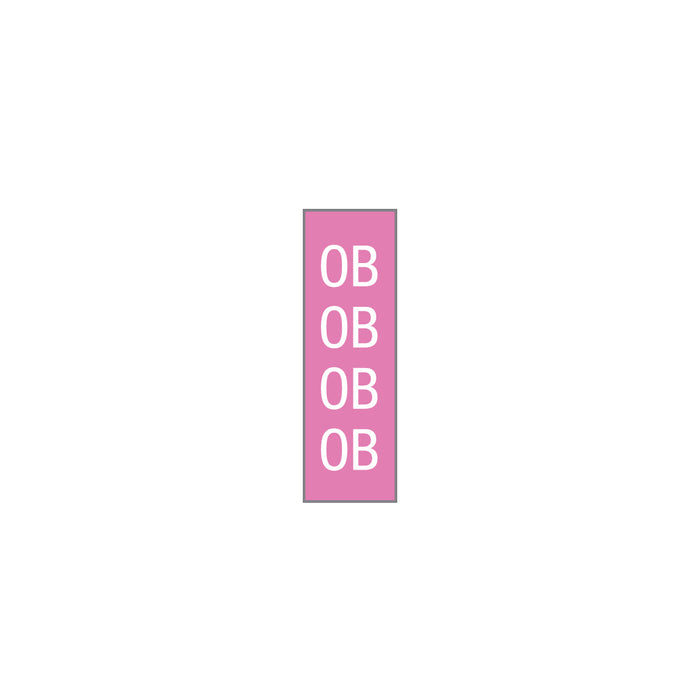 Key Surgical Identification Tape - OB Identification Tape, 1/4", Pink - T-504-11
