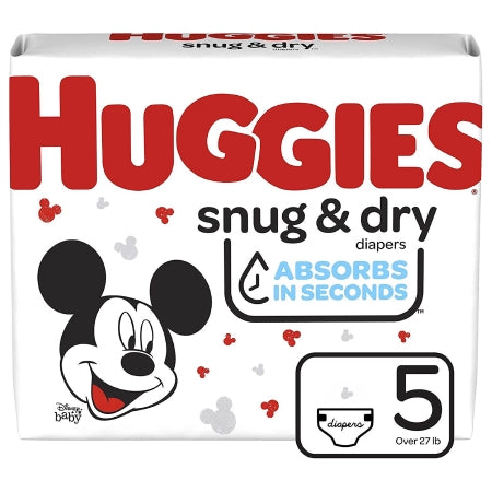 Kimberly-Clark Huggies Snug & Dry Diapers - DIAPERS, HUGGIES, SNUG & DRY, SZ 5 - 51473