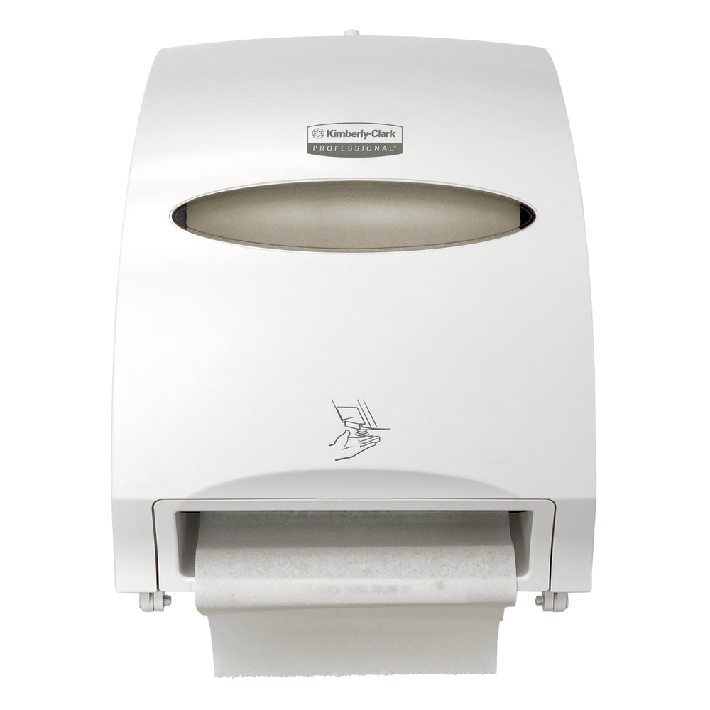 Kimberly-Clark Corporation Professional Electronic Hard Roll Towel Dispenser - Touchless Refillable Electronic Hard-Roll Towel Dispenser, 15.8" x 12.7" x 9.6", White - 48856