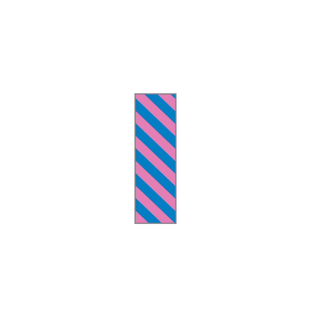 Key Surgical Patterned Sheet Tape - 1/4" Sheet Tape, Blue / Pink - T-320-0211
