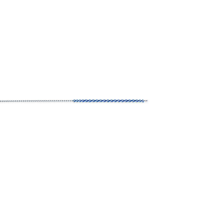 Key Surgical Polypropylene Cleaning Brushes - Stainless Steel Cleaning Brush with Polypropylene Tip, 22" Long with 1" Bristle Area, 3 Fr (1 mm) - PP-22-039