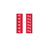 Key Surgical Patterned Sheet Tape - 1/4" Sheet Tape, ID, White / Red Alphabet - T-910-04