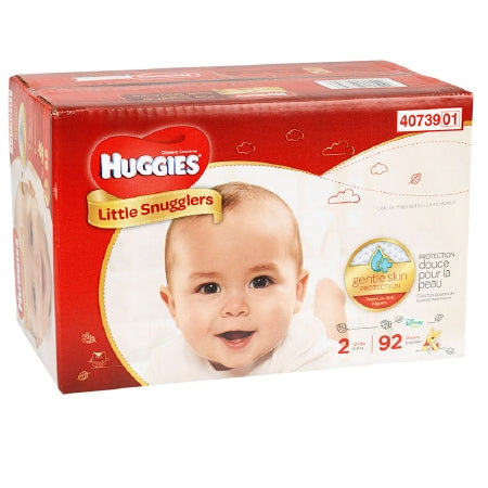Kimberly-Clark Huggies Little Snugglers Diapers - DIAPER, LITTLE SNUGGLERS, STEP 2, JUMBO PK - 49697