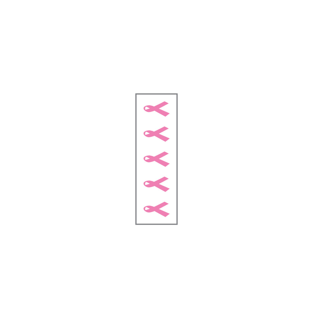 Key Surgical Patterned Sheet Tape - 1/4" Sheet Tape, ID, White / Pink - T-718-0111
