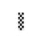 Key Surgical Patterned Sheet Tape - 1/4" Sheet Tape, ID, White / Black, Checkerboard - T-220-0109