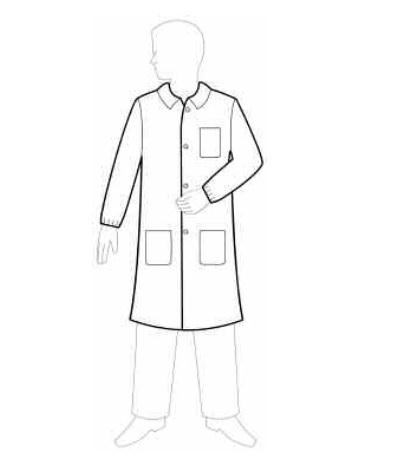 Keystone Adjustable Cap 3-Pocket Polypropylene Lab Coats - Polypropyle ...