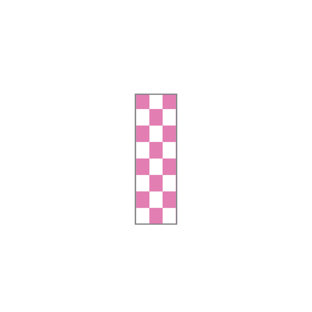 Key Surgical Patterned Sheet Tape - 1/4" Sheet Tape, ID, White / Pink, Checkerboard - T-220-0111