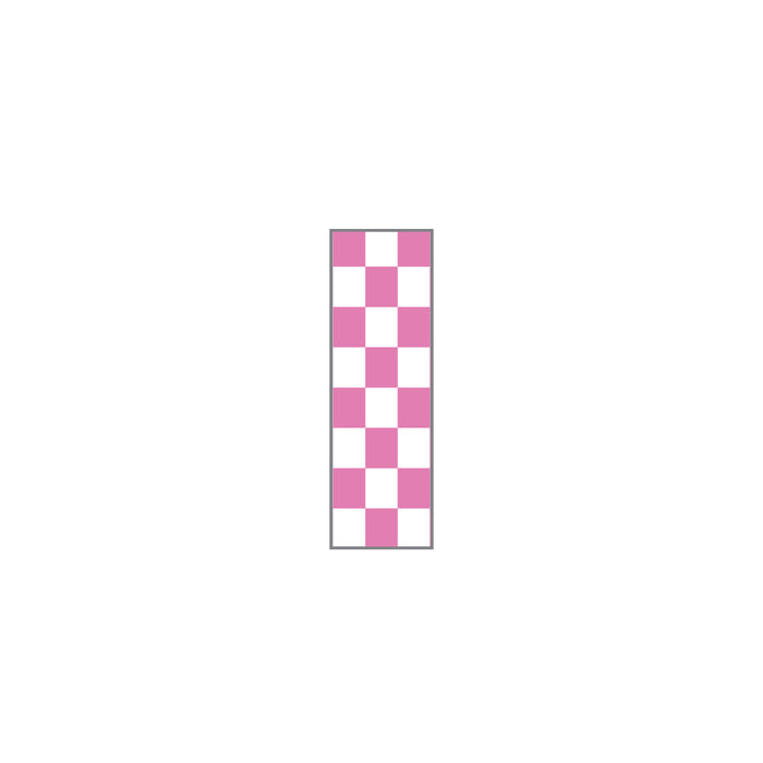 Key Surgical Patterned Sheet Tape - 1/4" Sheet Tape, ID, White / Pink, Checkerboard - T-220-0111