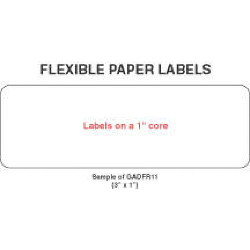 Label Paper Removable 1" Core 3 1/2" X 1 1/2" White 1000 Per Roll