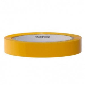 GA International Translucent Color Freezer Tapes - Translucent Cryogenic Freezer Tape, 0.71" x 180' (18 mm x 55 m), Yellow - FTP-18YE
